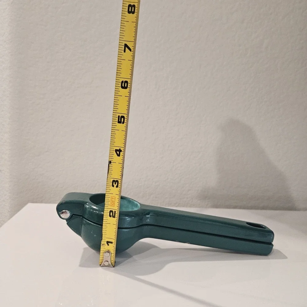 Vintage Dark Green Metaltex Lemon And Lime Squeezer